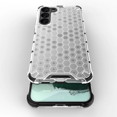 4. Honeycomb case for Samsung Galaxy S23+ armored hybrid cover transparent