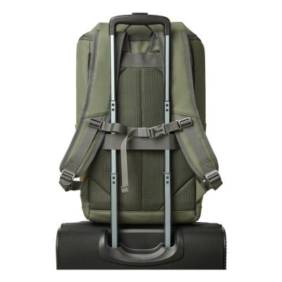 13. Rivacase Eden Backpack Travel Backpack Olive Waxed Leather (Pull Up), Polyester, Recycled Polyethylene Terephthalate (rPET)