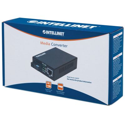 7. INTELLINET Single-Mode Gigabit Ethernet Media Converter 507349
