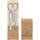 5. ZWILLING Twinox 97690-006-3 Manicure Set – 3-piece Cork Case
