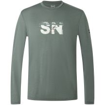 Men’s SUPER.NATURAL M CROSS COUNTRY LOGO LS Long-Sleeve Shirt Green