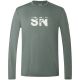 Men’s SUPER.NATURAL M CROSS COUNTRY LOGO LS Long-Sleeve Shirt Green
