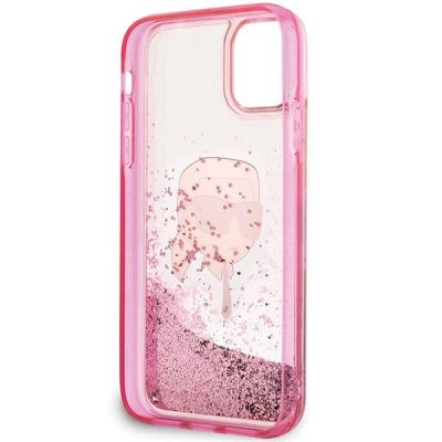 6. Karl Lagerfeld Glitter Karl Head iPhone 11/XR Case - Pink