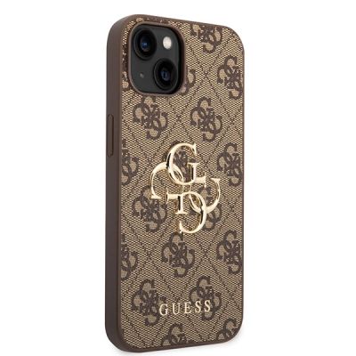 4. Guess GUHCP15S4GMGBR iPhone 15 6.1" brown/brown hardcase 4G Big Metal Logo