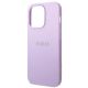 6. Guess Saffiano Strap Case for iPhone 14 Pro - Purple