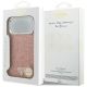 8. Guess Glitter Triangle Logo MagSafe Case for iPhone 17 Pro Max - Pink