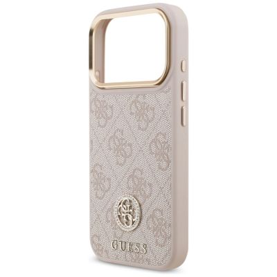 6. Guess 4G Strass Logo MagSafe Case for iPhone 17 Pro - Pink