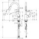 4. Hansgrohe Focus M41 kitchen faucet with pull-out spout