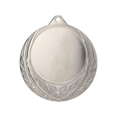 General silver medal with space for a 50 mm emblem – steel medal