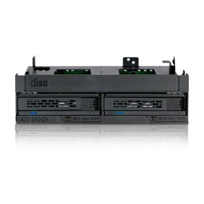 10. Icy Dock MB732SPO-B drive bay panel Black