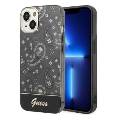 Guess Bandana Paisley Case for iPhone 14 / 15 / 13 6.1" - Black