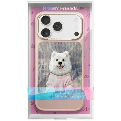 8. Nimmy Gentle Pets Series Dog MagSafe Case for iPhone 17 Pro Max - Pink