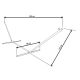 44. METAL HAMMOCK STAND 374x91x111CM