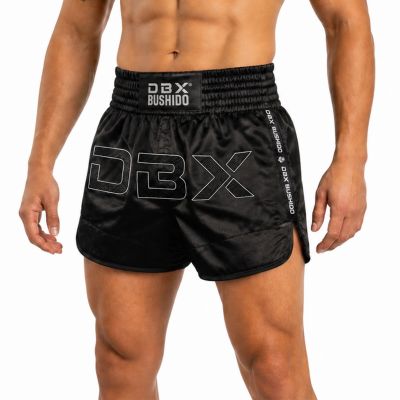 Black Men’s Muay Thai Shorts V1 COMBATWEAR | DBX Bushido