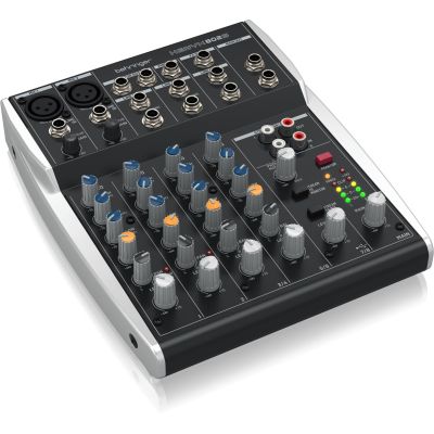 4. Behringer 802S - 8-channel compact analog mixer with USB interface designed specifically for podcasting, streaming and home recording