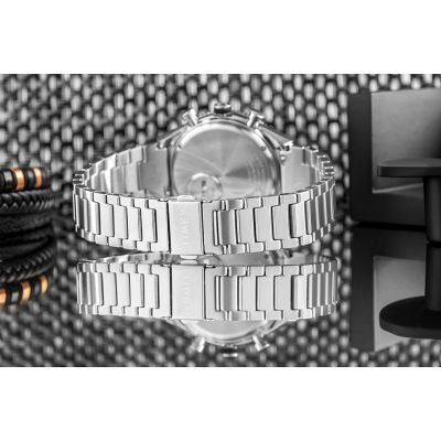 7. TIMEX Q Timex 3-Time Zone Chronograph TW2V69800 Men's Watch + BOX