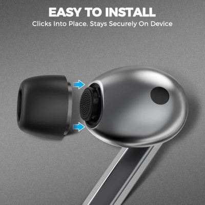 4. Tech-Protect Ear Tips for Samsung Galaxy Buds 3 Pro in sizes S / M / L - black (3 pcs.)