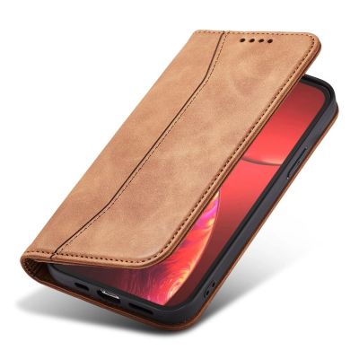 8. Magnet Fancy Case Case for iPhone 13 Pro Max Pouch Card Wallet Card Holder Brown