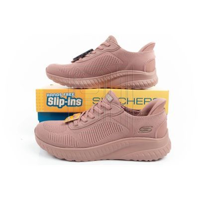 19. Skechers Bobs Squad-Chaos women's comfortable SLIP-INS sports shoes pink