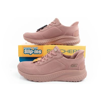 19. Skechers Bobs Squad-Chaos women's comfortable SLIP-INS sports shoes pink
