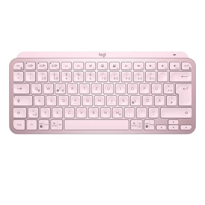8. LOGITECH MX Keys Mini 920-010500 Pink Wireless Keyboard