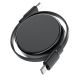 4. Acefast C13-03 USB-C - USB-C 60W Cable Retractable - Black
