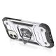 3. Wozinsky Ring Armor case for iPhone 14 armored cover magnetic holder ring silver
