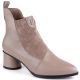 13. D&amp;A S.Barski Premium Collection high-heeled ankle boots W OLI232B, beige