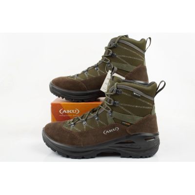 9. Aku Cimon Gore-tex Men's Leather Green Brown Hiking Shoes