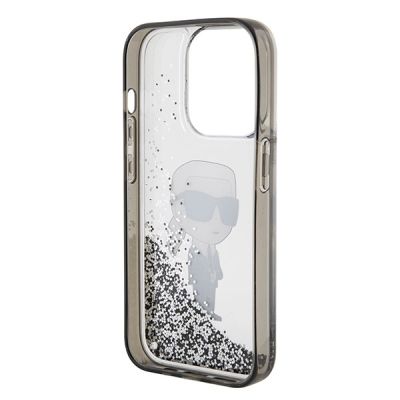 7. Karl Lagerfeld Liquid Glitter Ikonik case for iPhone 15 Pro - transparent
