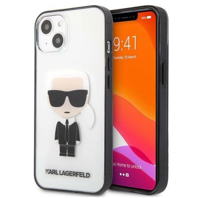 Karl Lagerfeld Iconik Karl Case for iPhone 13 mini - Transparent