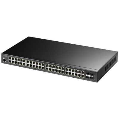 4. Cudy GS2048PS4 Managed L2 Gigabit Ethernet (10/100/1000) PoE Support Black