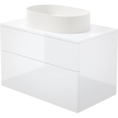 Washbasin cabinet with granite washbasin - 55x35 cm