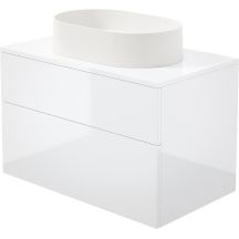 Washbasin cabinet with granite washbasin - 55x35 cm