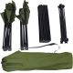 38. FOLDABLE TOURIST SET 3IN1 TABLE AND 2 CHAIRS GREEN ENERO CAMP