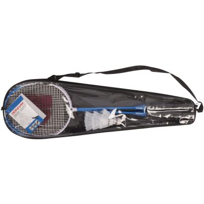 DONNAY 6-IN-1 BLUE BADMINTON SET IN CASE