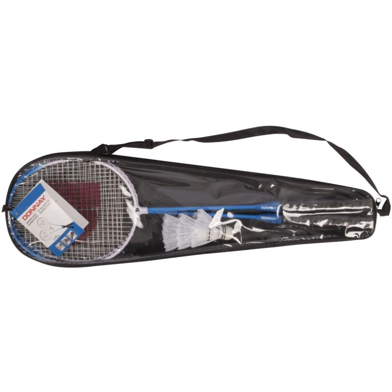 DONNAY 6-IN-1 BLUE BADMINTON SET IN CASE