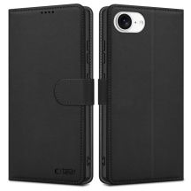 Tech-Protect Wallet Case for iPhone 16e / 17e - Matte Black