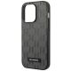 6. Karl Lagerfeld Saffiano Mono Metal Logo iPhone 14 Pro Max 6.7" Case - Gray