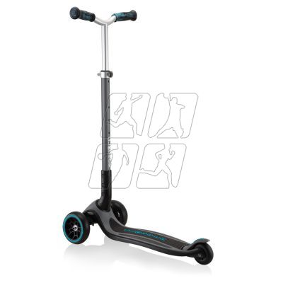 4. Globber Master Prime 3-wheel scooter / Black - Teal 664-105