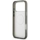7. Karl Lagerfeld IML Glitter Karl&Choupette Heads Logo MagSafe Case for iPhone 17 Pro Max - Black