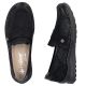 5. Women's comfortable black moccasin shoes Rieker 48968-00