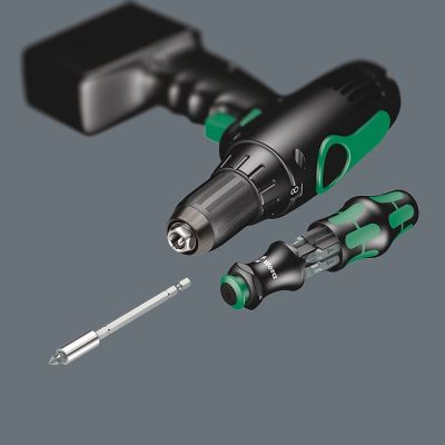 7. WERA 1/4" bit holder with magnet + 6 bits