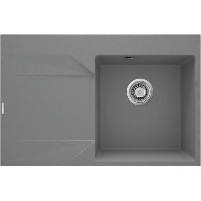 Single-bowl granite sink with drainer - left