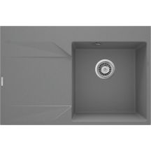 Single-bowl granite sink with drainer - left