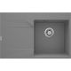Single-bowl granite sink with drainer - left
