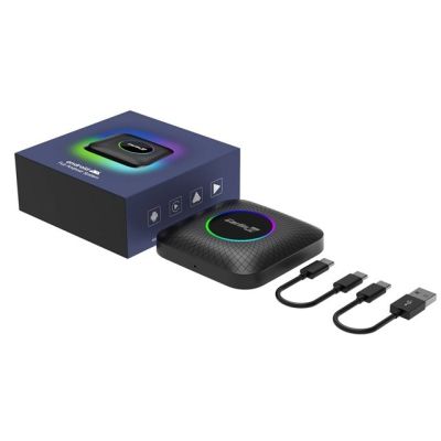 8. CARLINKIT TBOX Ambient Adapter 8GB+128GB Android 13- 8G/128G Carplay I Android Auto black