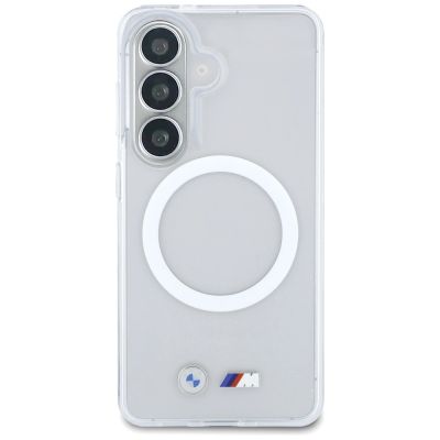 3. BMW IML Shockproof Metal Logo MagSafe Case for Samsung Galaxy S26 - Transparent
