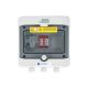 Hermetic IP65 EMITER AC connection switchboard with Dehn type 2 AC surge arrester, 16A 1-F, RCD type A 40A/300mA