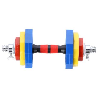 5. Colorful dumbbells with barbell function in a HMS SKC20 case 2 x 10 kg